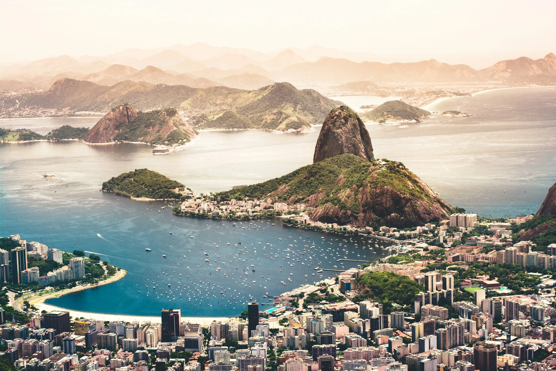 A panoramic photo of Rio de Janero